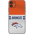 NFL Denver Broncos White Striped iPhone 11 Skin